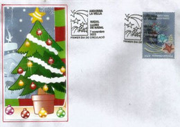 NADAL 2022 / NOËL 2022. Llumes De Nadal. Les Lumières De Noël. Sobre Primer Dia Andorra La Vella. AND.ESP - Storia Postale