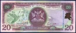 TRINIDAD AND TOBAGO 20 DOLLARS P-49a HUMMING BIRD CENTRAL BANK ERIC WILLIAMS FINANCIAL COMPLEX 2006 UNC - Trinidad Y Tobago