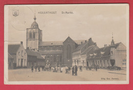 Herenthout - De Markt ... Geanimeerd - 1921 ( Verso Zien ) - Herenthout