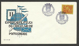 Portugal Cachet Commémoratif  Expo Philatelique Armoires Matosinhos 1962 Event Pmk Philatelic Expo Coat Of Arms - Postal Logo & Postmarks