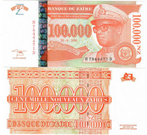 Zaire 100000 New Zaires 1996 UNC - Zaïre