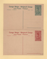 Congo Belge - 2 Entiers Postaux Neufs - Interi Postali