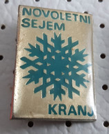 Happy New Year Kranj Snowflake Slovenia Pin - Christmas