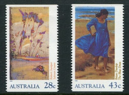 ⭕1990 - Australia HEIDLEBERG & HERITAGE Paintings ATM Vending Machine - Set 2 Stamps MNH⭕ - Automaatzegels [ATM]
