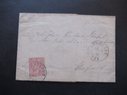 AD NDP 1870 Nr.16 EF Kleiner Faltbrief Mit Inhalt Stempel K1 Arnstadtnach Erfurt Rücks. Stempel Ausg. No2 - Storia Postale