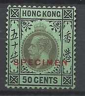 UK  Hong Kong      N° 109  SPECIMEN    Neuf  *       B/TB     Voir Scans   Soldé ! ! ! - Unused Stamps