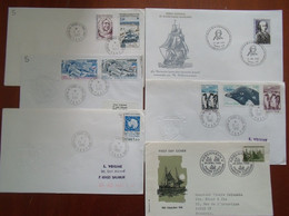 TAAF / TC19 / LOT De 5 Enveloppes + 1 Des TERRES AUSTRALES ANTARTIQUES FRANCAISES - Colecciones & Series