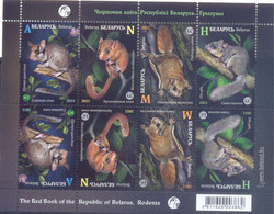 2021. Belarus, Fauna, Red Book, Rodents, S/s, Mint/** - Wit-Rusland