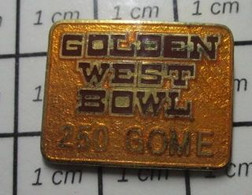 613B Pin's Pins / Beau Et Rare / SPORTS / BOWLING USA GOLDEN WEST BOWL 250 GOME - Bowling