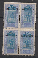 HAUTE-VOLTA - 1922 - N°Yv. 30 - Targui 50c Bleu - Bloc De 4 - Neuf Luxe ** / MNH / Postfrisch - Ungebraucht