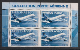 FRANCE - 2006 - Poste Aérienne PA N°Yv. 69a - Airbus A380- Bloc De 4 Coin Daté - Neuf Luxe ** / MNH / Postfrisch - Luchtpost