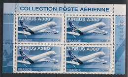 FRANCE - 2006 - Poste Aérienne PA N°Yv. 69a - Airbus A380- Bloc De 4 Coin Daté - Neuf Luxe ** / MNH / Postfrisch - Poste Aérienne
