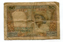 Billet De 50 F  COMORES  Banque De Madagascar    VOIR DESCRIPTIF  §§§ - Comoros