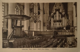 Texel // Interieur Ned. Herv. Kerk Den Burg 1925 - Texel
