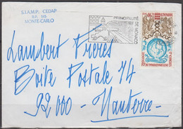 MONACO  17ème Congrès Int Zoologie 90c   SEUL Sur Enveloppe Pub Pour 92000 NANTERRE - Storia Postale