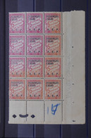 OUBANGUI - Taxe N° Yvert 4 En Bloc De 12 Coin De Feuille Avec Variété De Couleur - Orange Tenant à Rose  - L 137268 - Nuovi