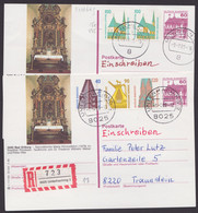 P138, "Bad Driburg", 2 R-Karten Mit Guter Zusatzfrankatur, Je Bedarfstext - Postkarten - Gebraucht