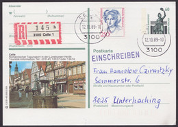 P139, "Celle", R-Karte Mit Pass. Zusatzfr., Pass. Stempel, Bedarfstext - Postkarten - Gebraucht