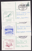 P144, 3 Karten Mit Versch. Zudrucken "Lilienthal-Ausstellung", 1991, Versch. SSt. - Postkarten - Gebraucht