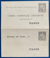 TYPE CHAPLAIN  30c NOIR  PNEUMATIQUE DE LA CAISSE D'EPARGNE  POUR LE REMBOURSEMENT PAR TUBE  NEUVE  TTB - Pneumatici