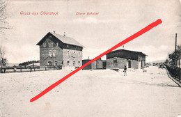 AK Eibenstock Oberer Bahnhof Steilstrecke A Ludwig Jahn Schneeberger Straße Am Gerstenbergweg Schönheide Blauenthal - Eibenstock