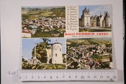 SAINT ST GERMAIN LAVAL Loire 42 :vue Générale Village Et Pommiers En Forez Chateau De Contenson - Saint Germain Laval