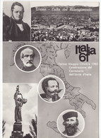 19097 " ITALIA 61-TORINO-MAGGIO-OTTOBRE 1961-CELEBRAZIONE DEL CENTENARIO D'ITALIA "-VERA FOTO-CART. POST. SPED. 1961 - Exposiciones