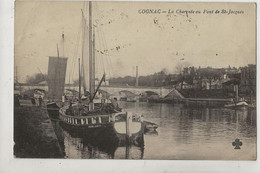 Delcampe - Cognac (16) : GP Du Bateau à Voile "Turenne" De Saintes Dans Le Port En 1917 (animé) PF. - Cognac