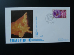 Lettre Cover Espace Space Ariane V10 Kourou Guyane 1984 - Afrique