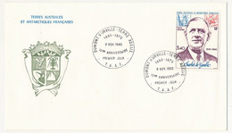 TAAF - Enveloppe FDC Affr. 5,40 Charles De Gaulle - Dumont D'Urville Terre Adélie - 9/11/1980 - Brieven En Documenten