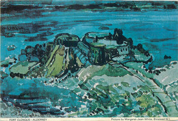 Postcard Channel Islands Alderney Fort Clonque Picture By Margaret-Jean White - Alderney