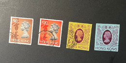 (STAMPS 7-1-2023) Hong Kong (used / Tamponner) Selection Of 4 Stamps ($ 5 To $ 20) - Oblitérés