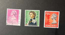 (STAMPS 7-1-2023) Hong Kong (used / Tamponner) Selection Of 3 Stamps ($ 10 + $ 20) - Oblitérés