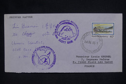 ÎLE DE ROSS - Enveloppe D'expédition Antarctique En 1983 Avec Signatures Pour La France - L 137357 - Autres & Non Classés