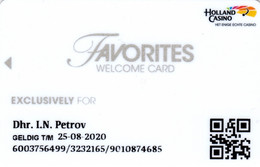 Holland Casino : Favorites Welcome Card 2020 - Casino Cards