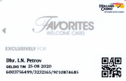 Holland Casino : Favorites Welcome Card 2020 - Tarjetas De Casino