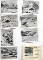 GALTUR UND BLAUE SILVRETTA TIROL  CARNET DE 12 MINI PHOTO LOT HEIDELGERGER WIESBADNER FLUCHTHORN - Galtür