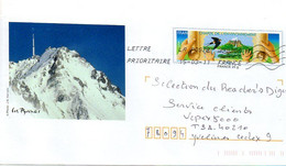 PAP -2011-- LES PYRENEES - 65  -Pic Du Midi De Bigorre....repiquage  Charte De L'environnement - PAP: Sonstige (1995-...)