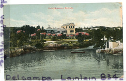 - Bermuda - Bermudes, Hôtel Grasmére, Carte Rare, Barques, écrite, 1913, épaisse, 2 Timbres, TBE, Scans. - Bermudes