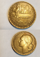 50 Francs   Français 1951 - 50 Francs