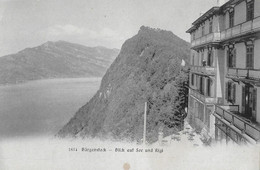 BÜRGENSTOCK → Hotel Mit Blick Auf See Und Rigi, Ca.1910 - Altri & Non Classificati