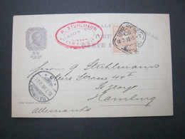 1898 , Carte Postale A Allemania - Briefe U. Dokumente
