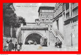 CPA ROME (Italie).  Il Traforo Del Quirinale, Animé, Tramway, Attelage Calèche..*1580 - Transportmiddelen