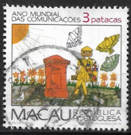 Macau Macao – 1983 International Year Of Communications 3 Patacas Used Stamp - Gebraucht