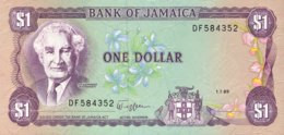 Jamaica 1 Dollar, P-68Ac (1.7.1989) - UNC - Jamaique