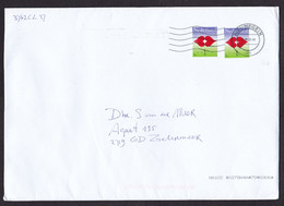 Netherlands: Cover, 2022, 2 Stamps, Love, Heart, Kiss, Hearts (minor Crease) - Briefe U. Dokumente