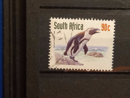 FRANCOBOLLI STAMPS SUD AFRICA SOUTH SUID 1997 USED SERIE ANIMALI ANIMALS FAUNA DANGER PERICOLO OBLITERE' - Oblitérés