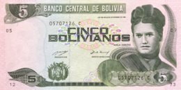 Bolivia 5 Bolivianos, P-209 (1993) - UNC - Serie C! - Bolivie