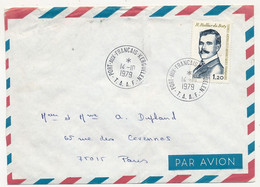TAAF - Env. Affr.1,20 R. Rallier Du Baty - Port Aux Français-Kerguelen - 14/10/1979 - Briefe U. Dokumente
