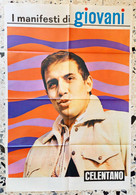 781 = ADRIANO CELENTANO E Squadra Del PALERMO - Manifesto Originale Anni '60 Dalla Rivista "Giovani" - Manifesti & Poster
